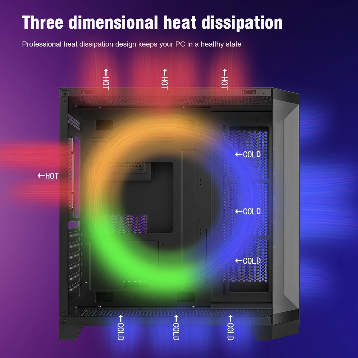 Ruix OV303 Black Color ATX Mid Tower Computer Case