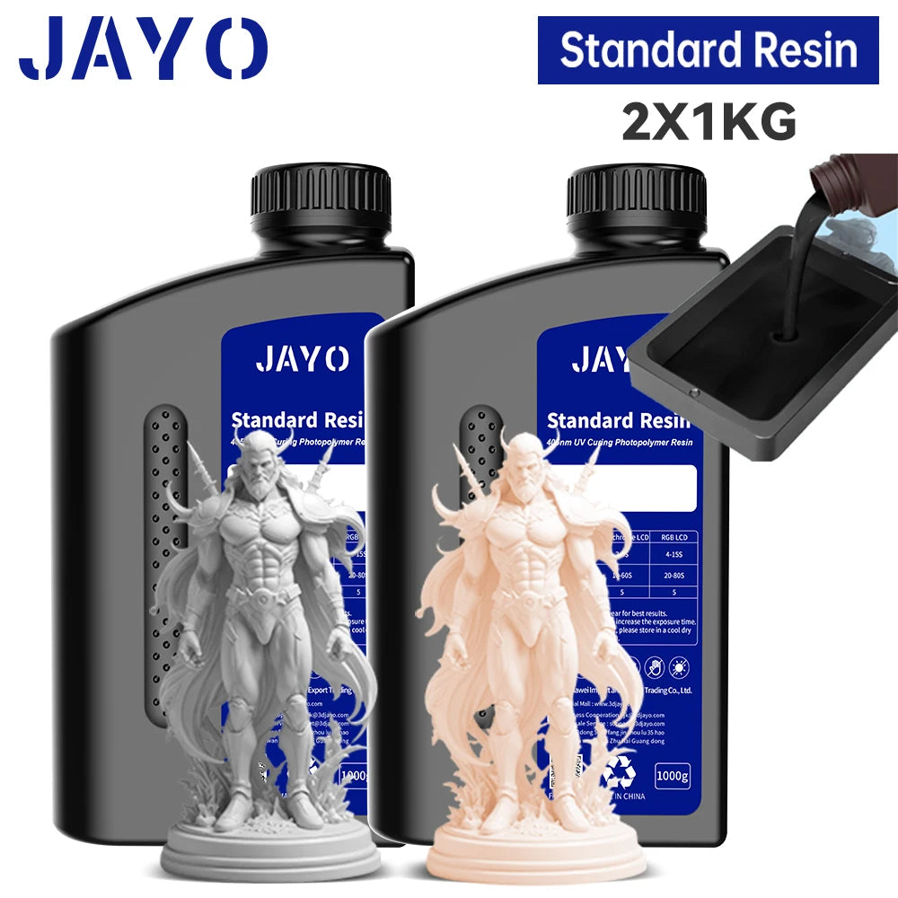 JAYO Standard /ABS-Like/ Water Wash 3D Printer UV Resin 405nm 2 Bottles