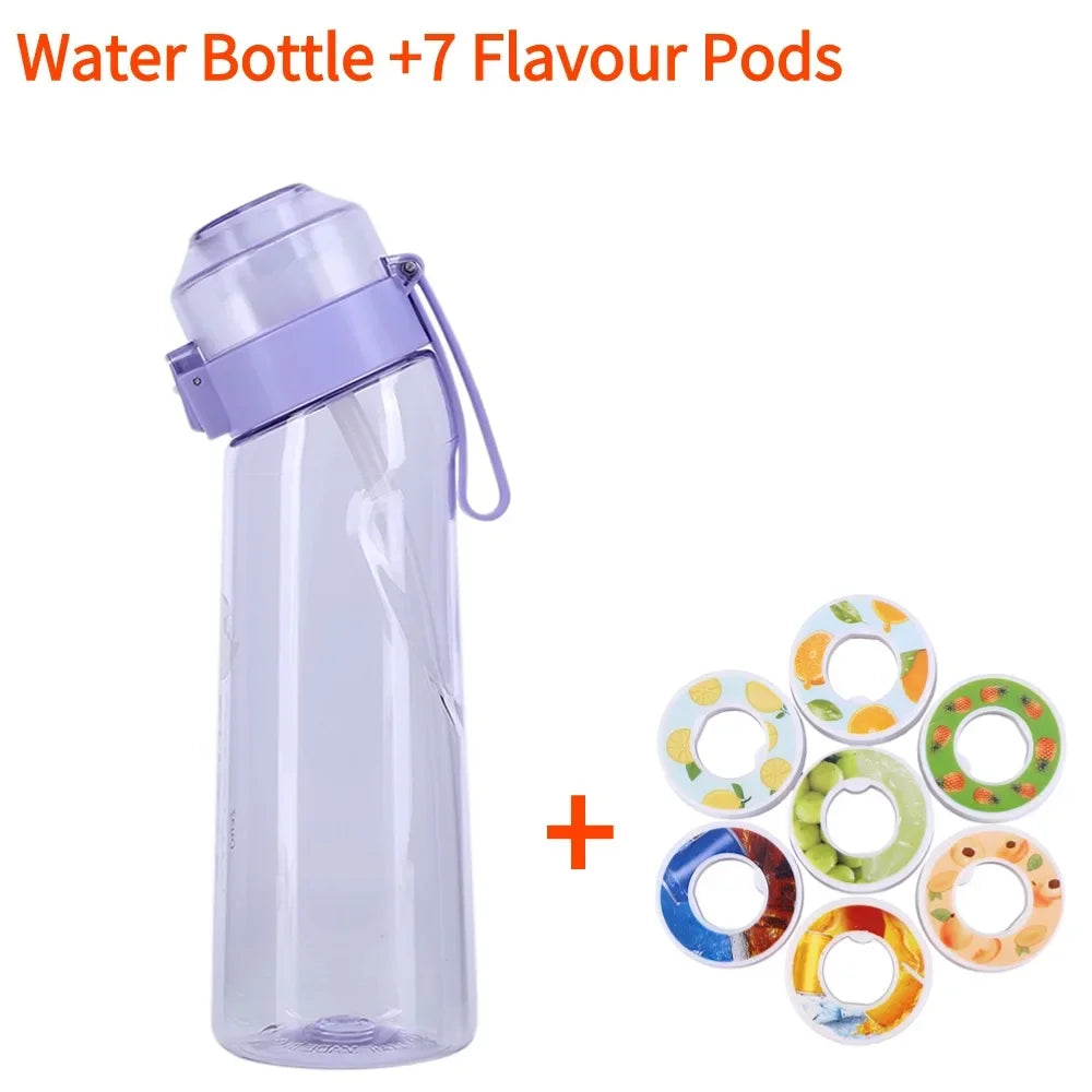 Flavored Water Bottle with 7 Flavour Pods, 650ml