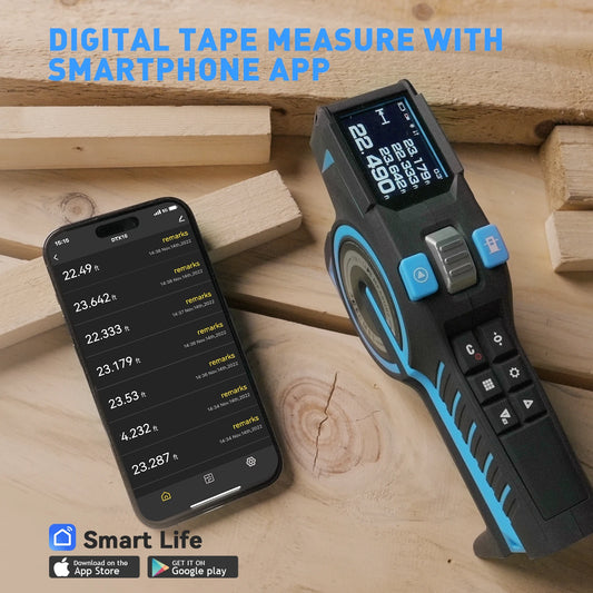 Laser Tape Measure 100M Professional Laser with Instant Digital Readout