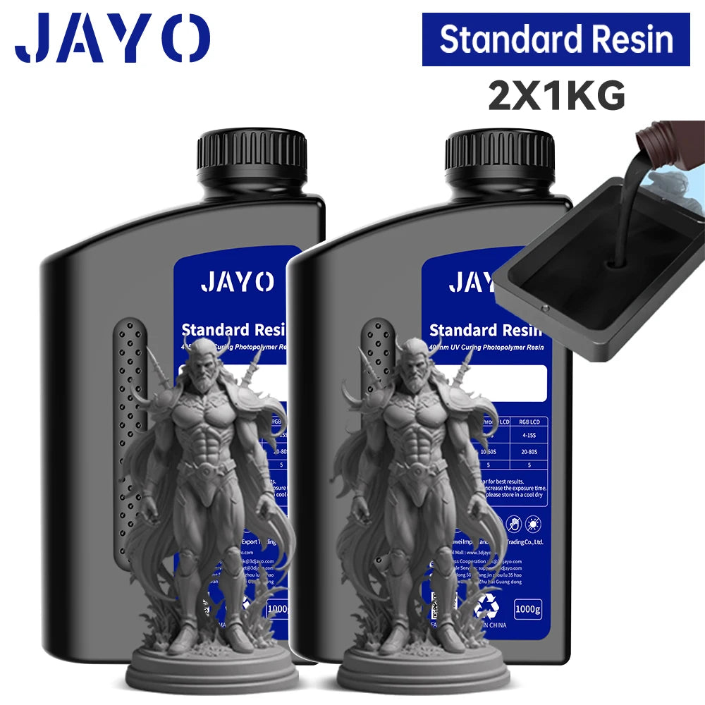 JAYO Standard /ABS-Like/ Water Wash 3D Printer UV Resin 405nm 2 Bottles