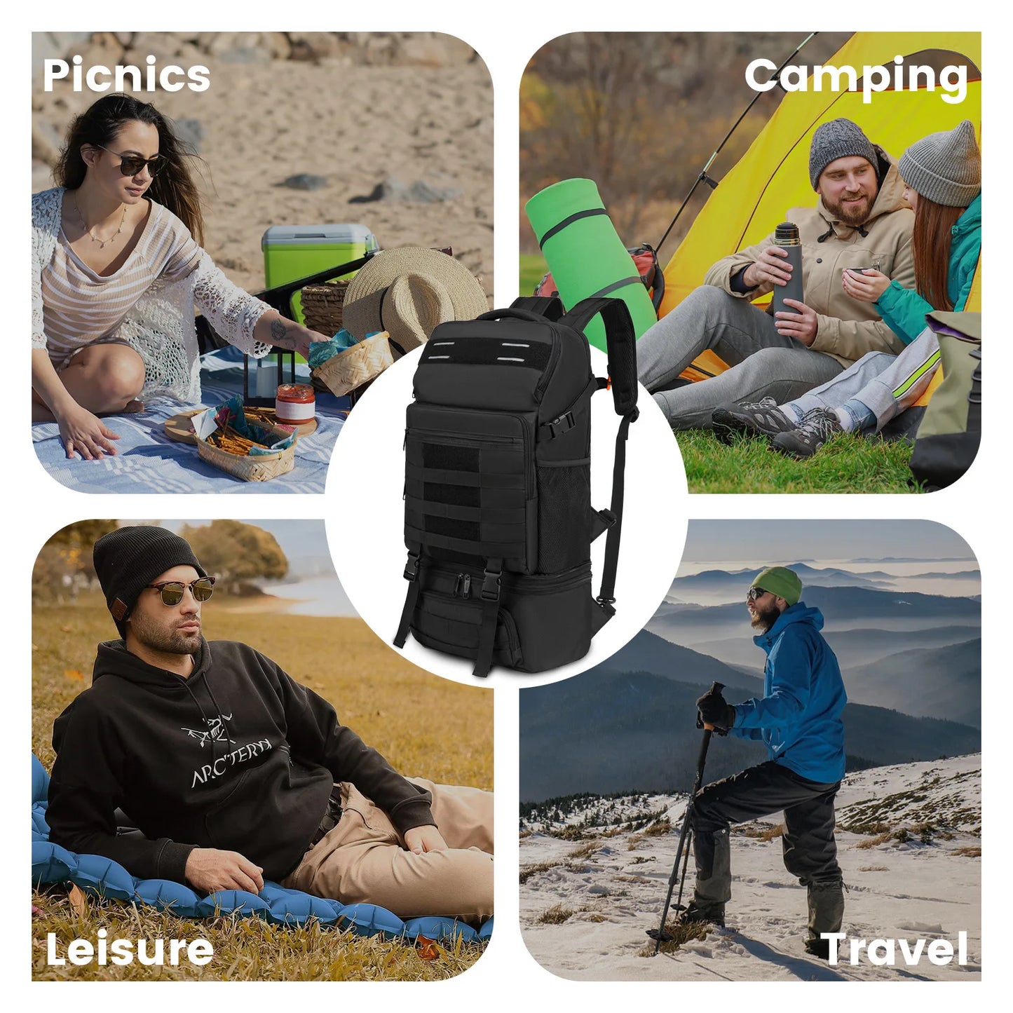Insulated Backpack Lunch Bag 15.6 Inch Laptop Backpack