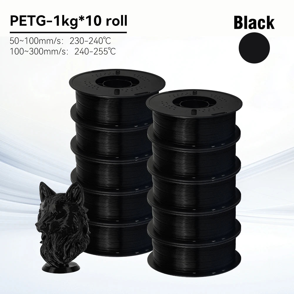 KINGROON 10KG 1.75mm PETG Filament High Quality 3D Printing