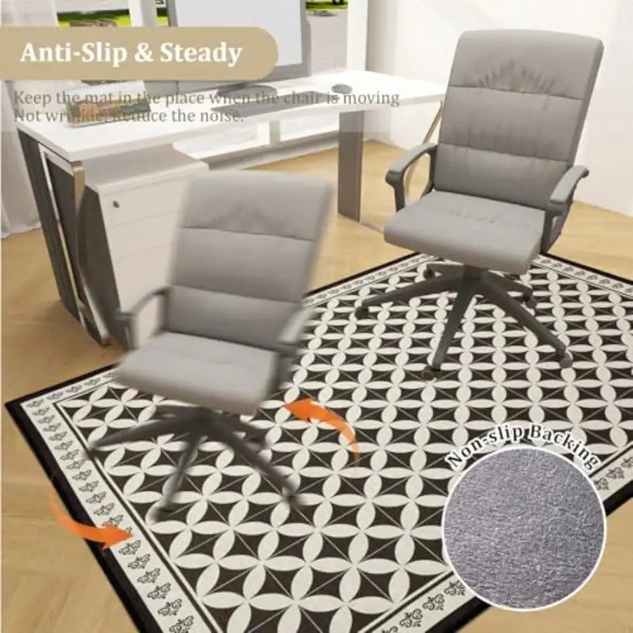 Office Chair Mat for Hardwood Floor 60"x45" Computer Desk Mat Protector
