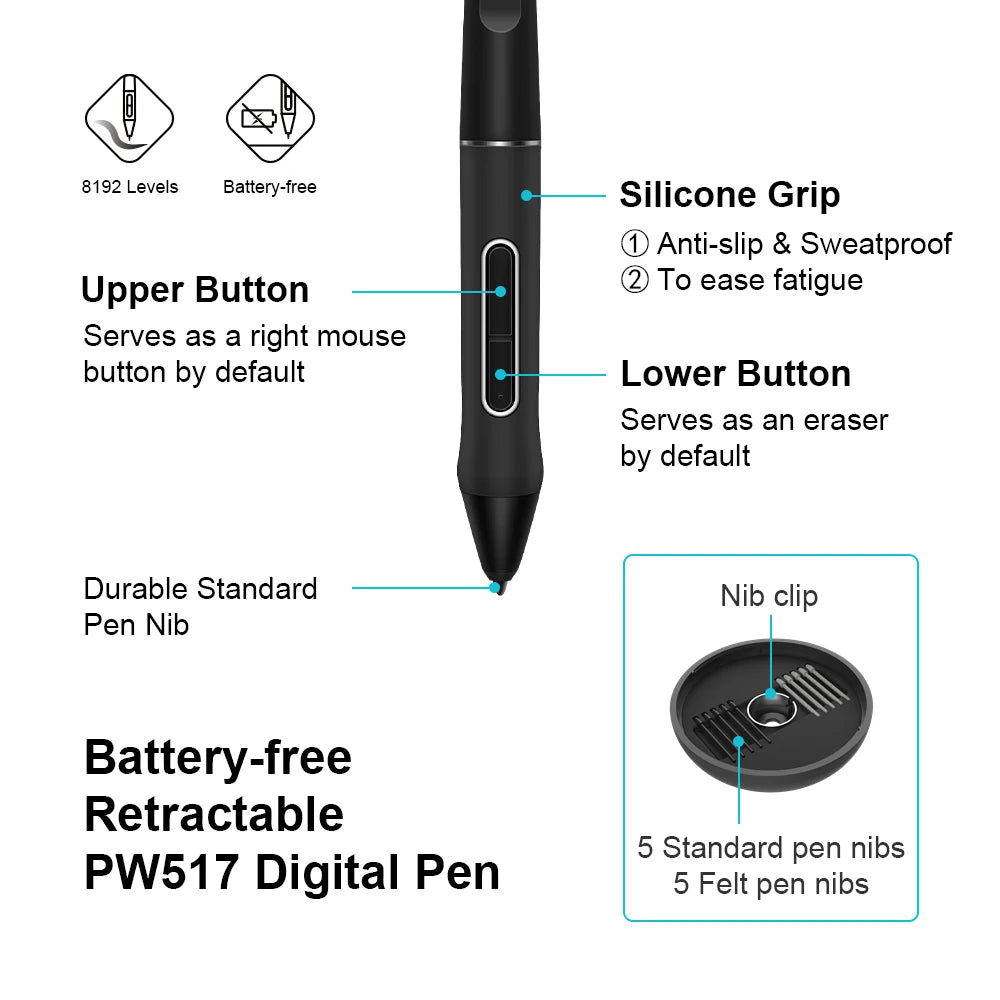 HUION Inspiroy Giano G930L Graphic Tablet