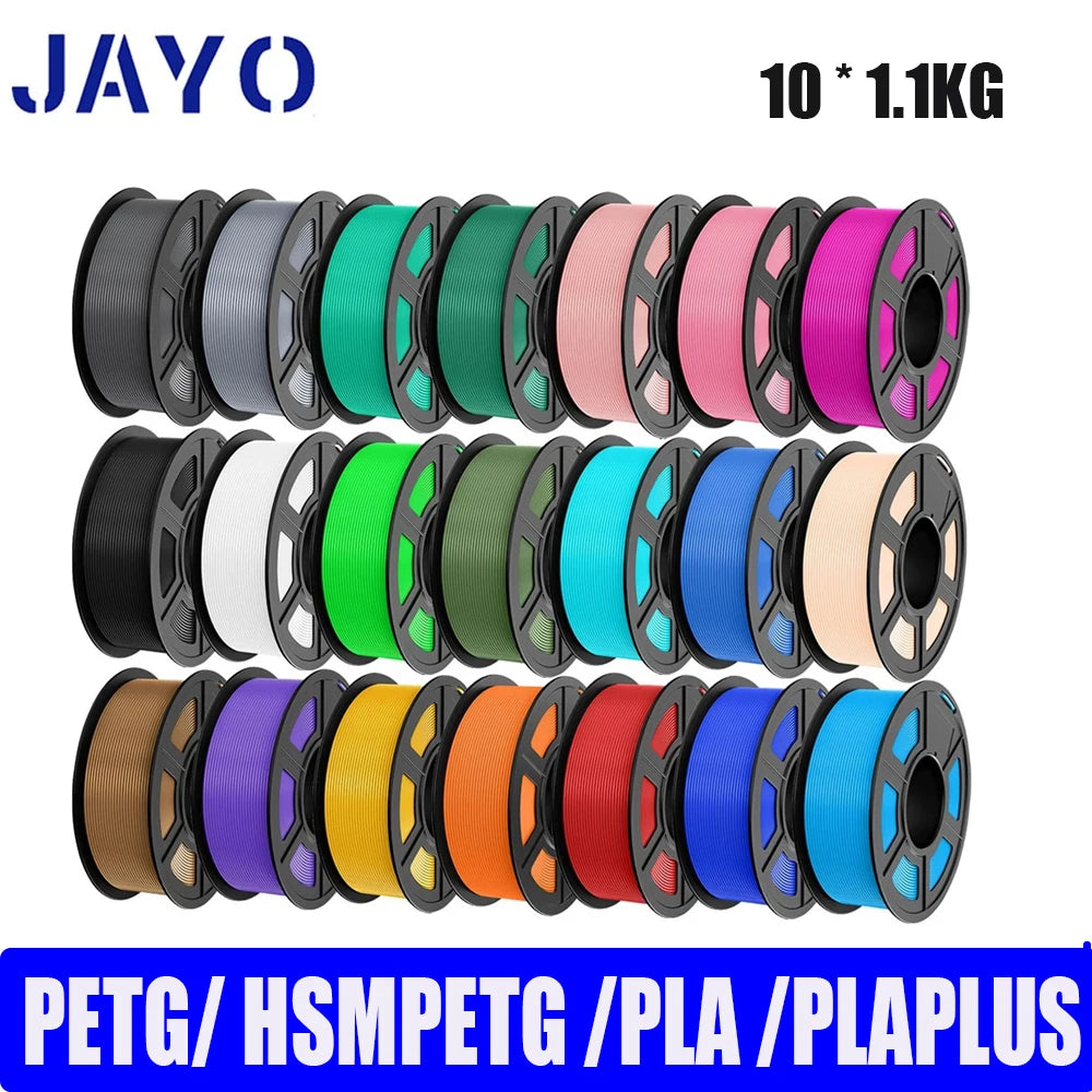 JAYO PETG/PLA PLUS/High Speed Matte PETG/PLA Filament 175mm 10 Rolls