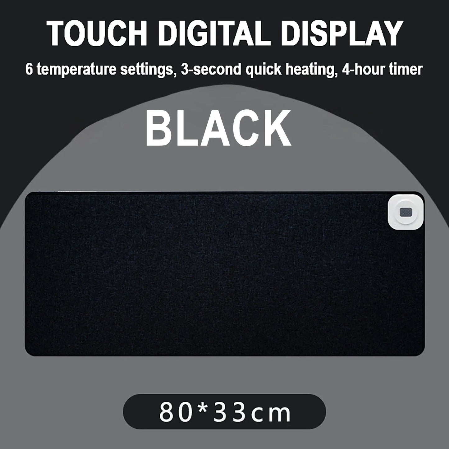 Heating Mouse Pad 80x33cm 35℃/40℃/45℃/50℃/55℃/60℃ Adjustable