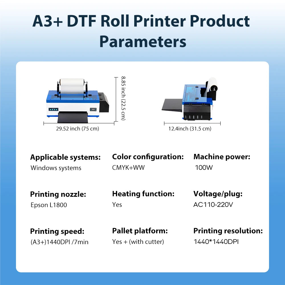 Punehod A3+ L1800 DTF Printer