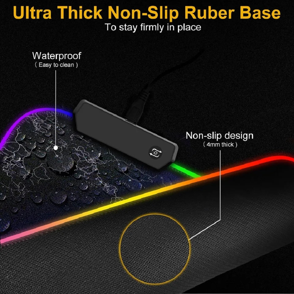 800*300*4mm RGB Mousepad Gaming Mouse Pad