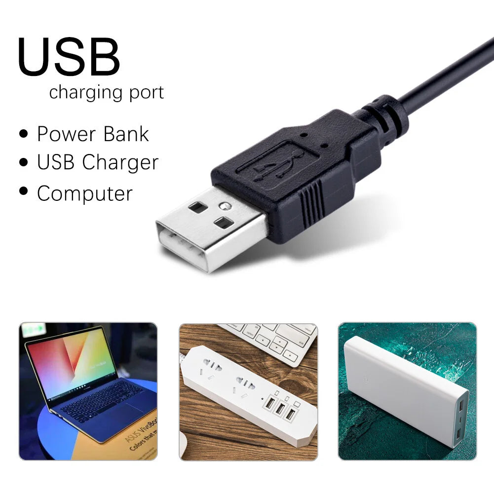 LED Desk Lamp Adjustable Neck Lamp with Clamp 5V