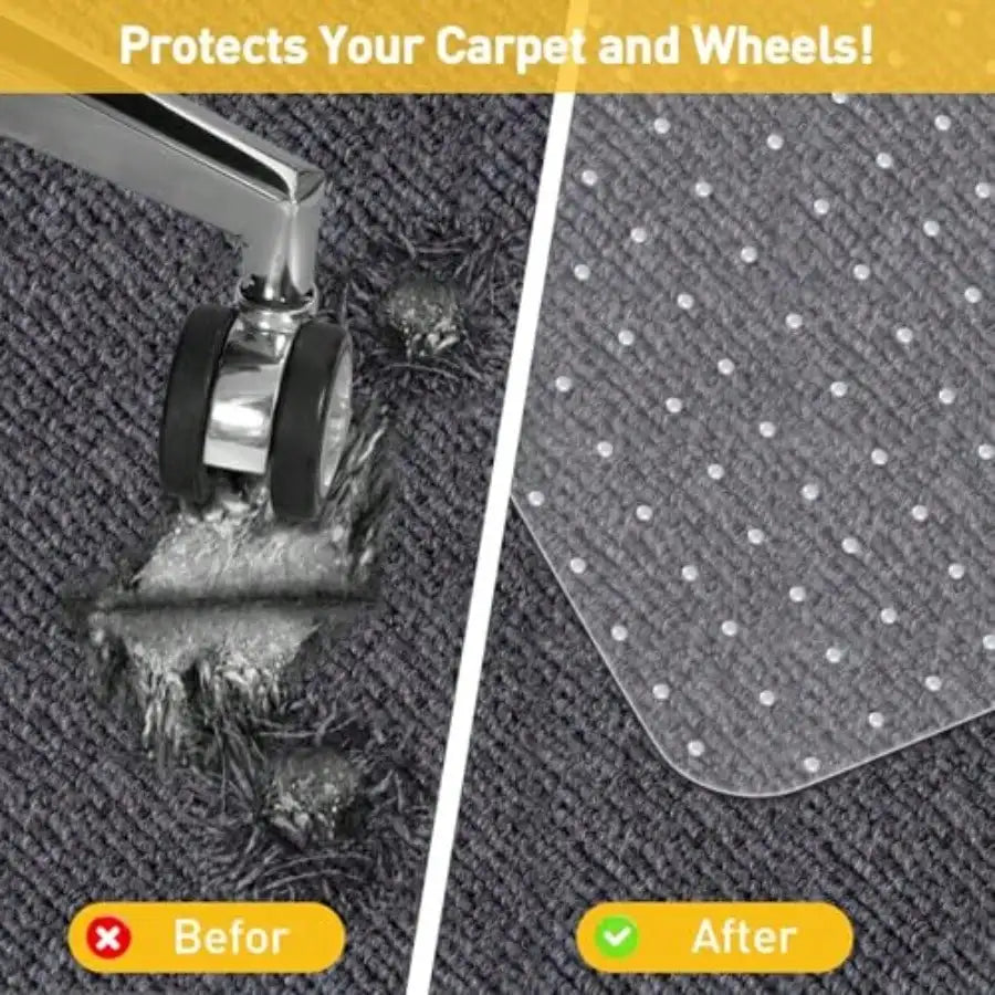 Heavy Duty Office Chair Mat for Carpet Floors and Carpeted Floors