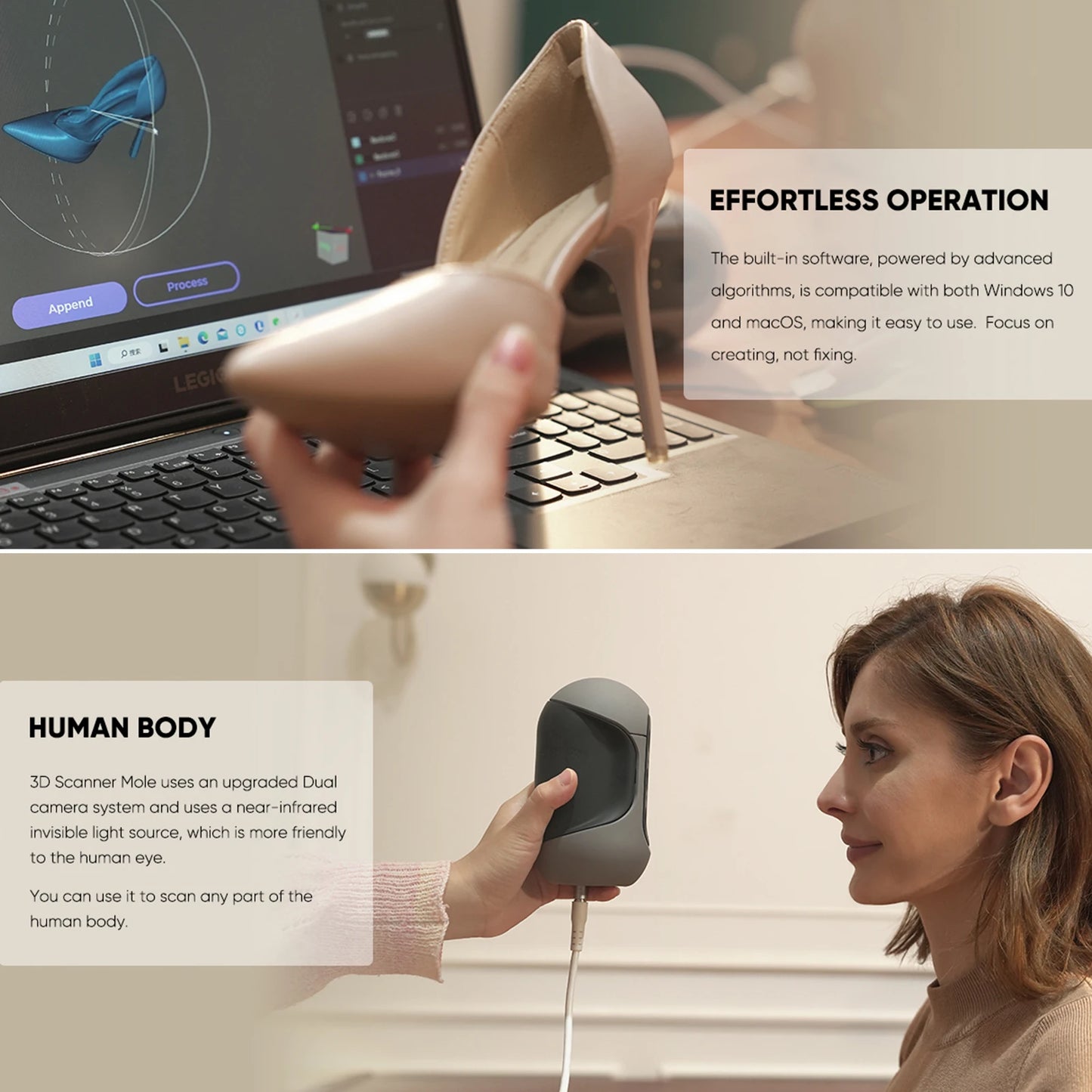 DMakerpro Mole Handheld 3D Scanner for 3D Printer