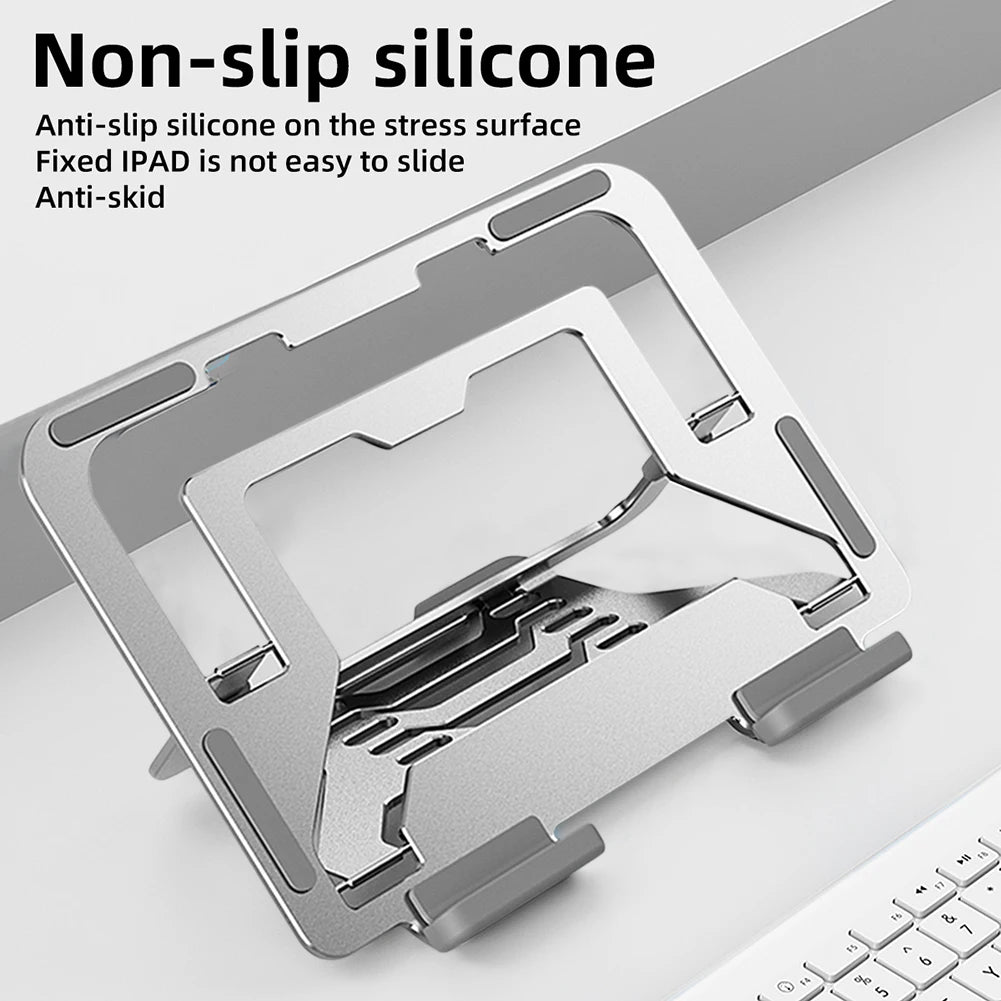 Laptop Stand Non-slip Hollow Out Desktop Laptop Holder Foldable Desktop Holder