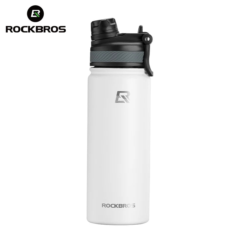 ROCKBROS Thermos Water Bottle 500ml 1000ml Non Slip Stainless Steel