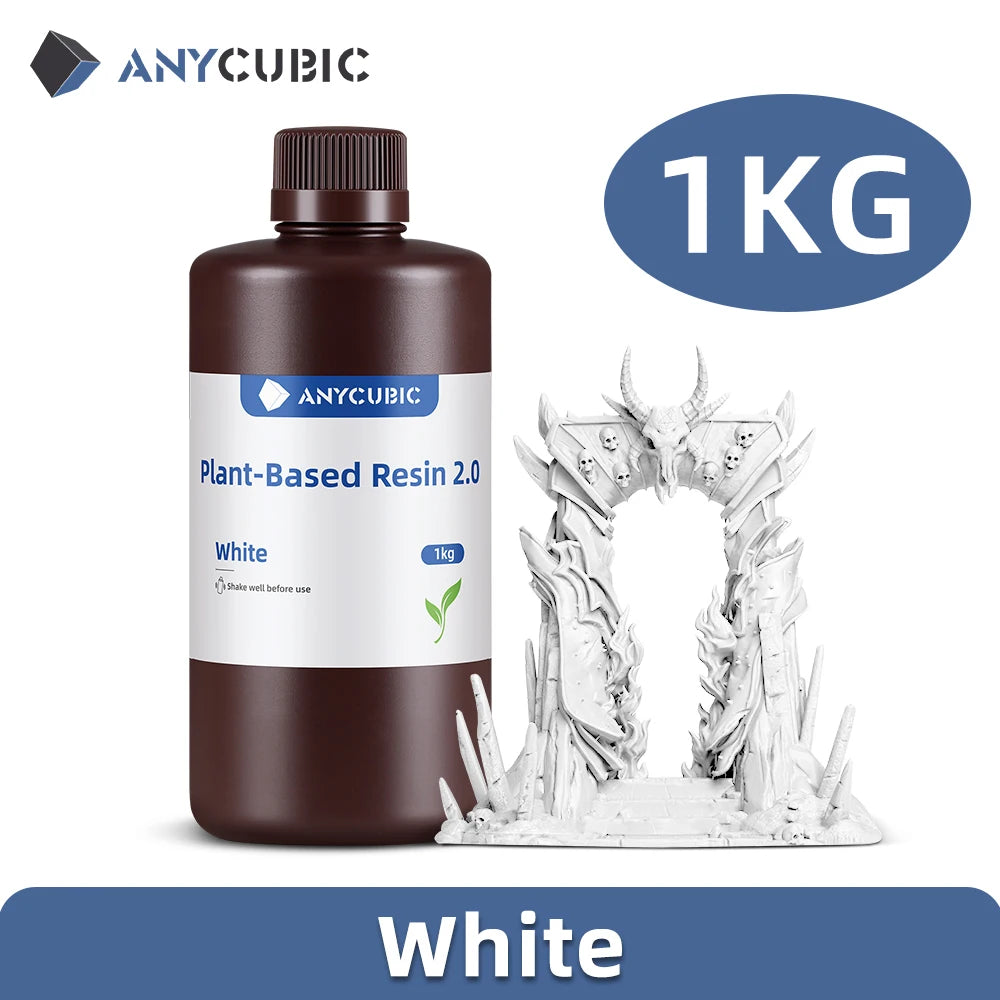 NEWEST ANYCUBIC ECO UV Resin 2.0 For LCD 3D Printer Low Odor 405nm