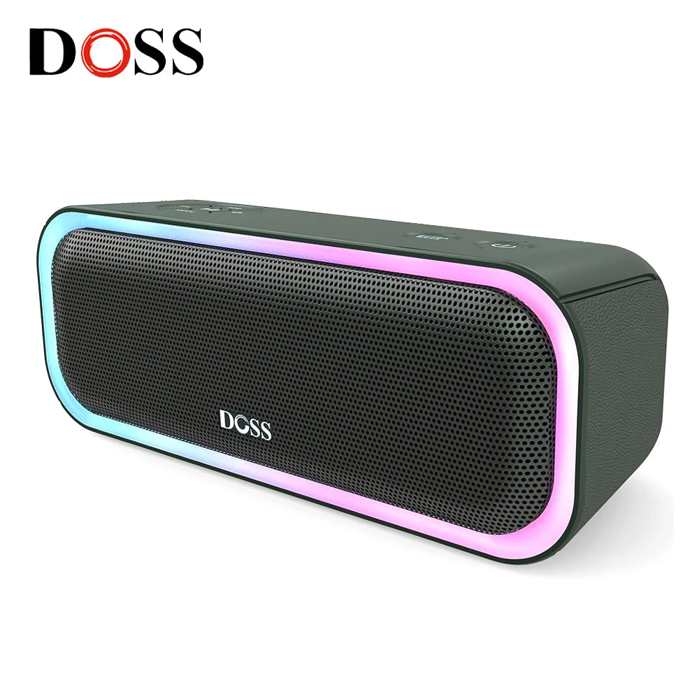 DOSS Bluetooth 5.0 Speaker Powerful 20W Stereo Sound Extra Bass Wireless