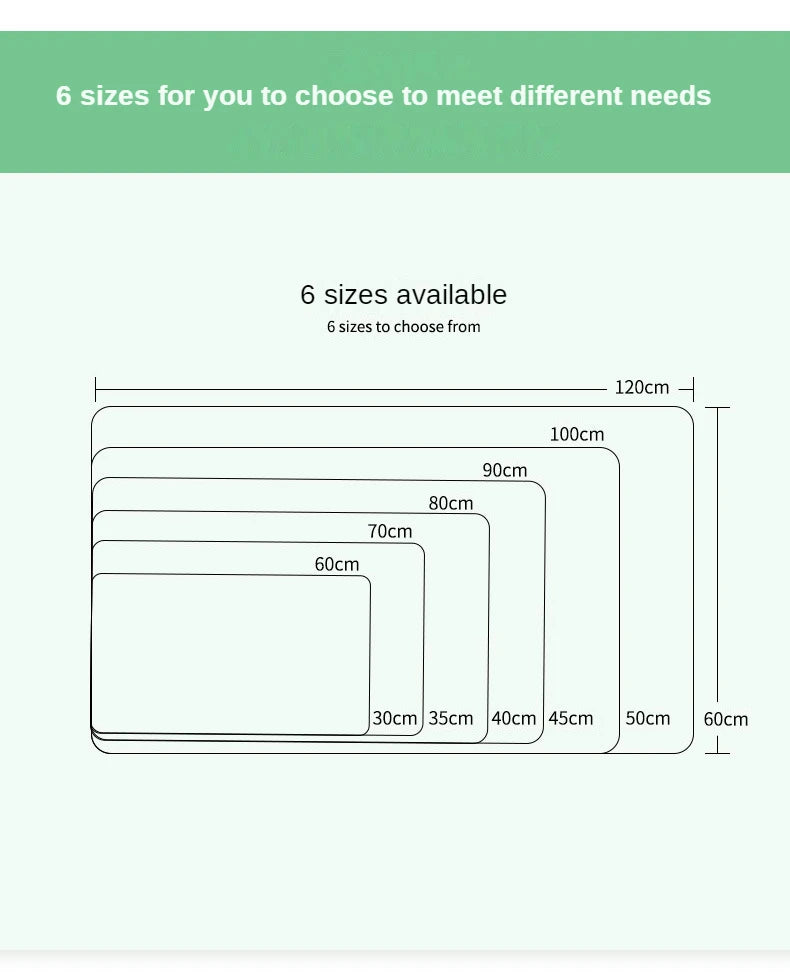 Portable Mouse pad Non-slip PU Suede Computer Keyboard desk pad