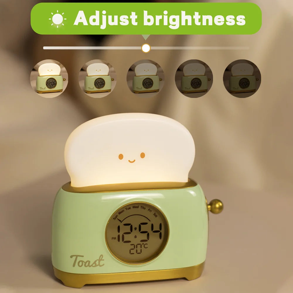 Kid Alarm Clock LED Night Light Digital Clock