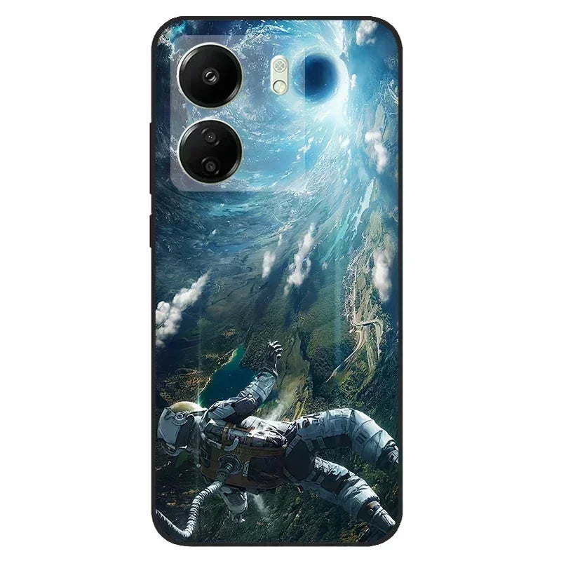 For Redmi 13C 4G Case Animals Soft Silicone TPU Phone Cases