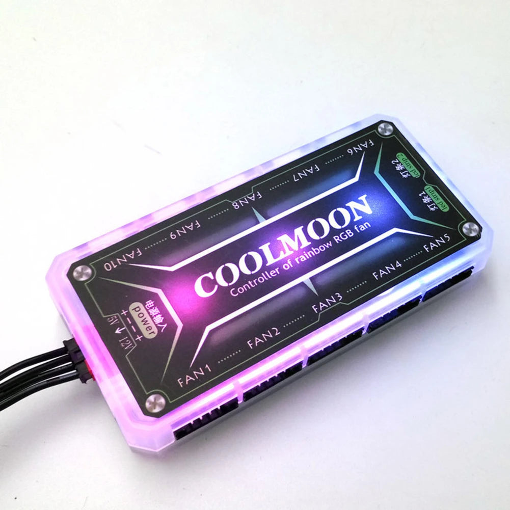 COOLMOON RGB DC12V 5A LED Color Intelligent Fan Remote Controller