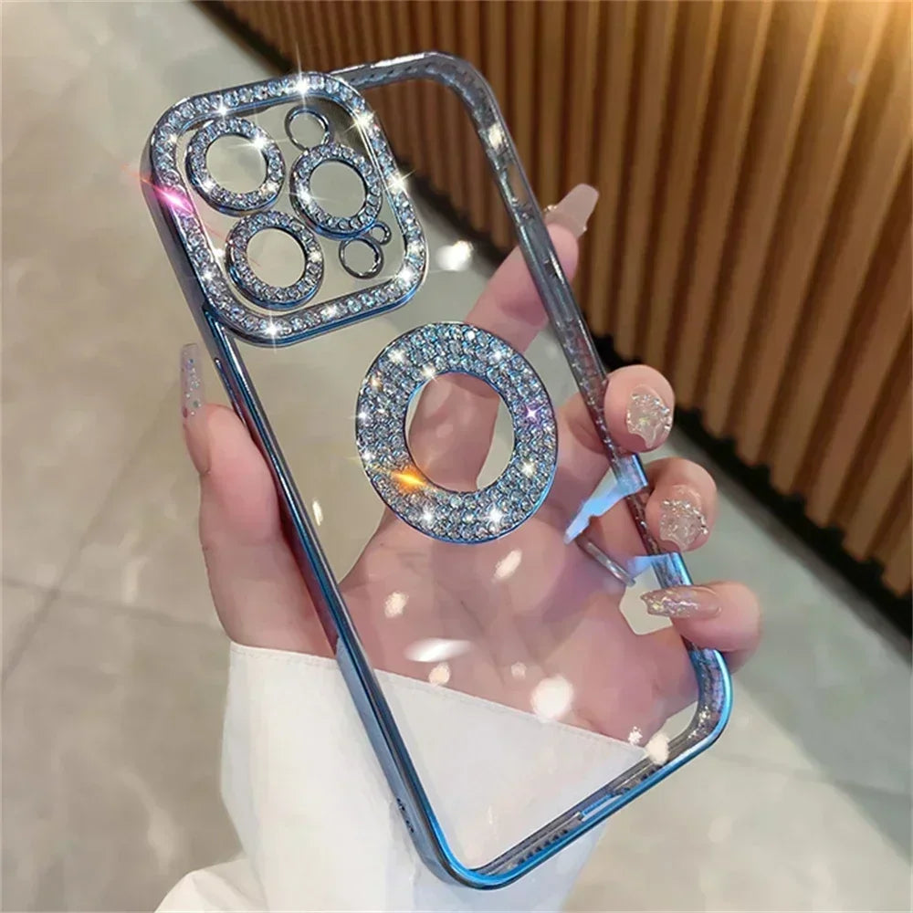 Luxury Diamond Glitter Woman Case