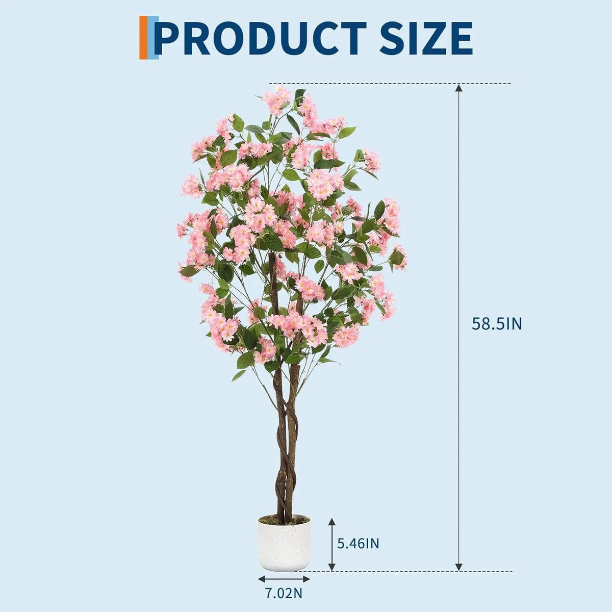 Artificial Osmanthus Tree, in Planter with Lifelike Flowers