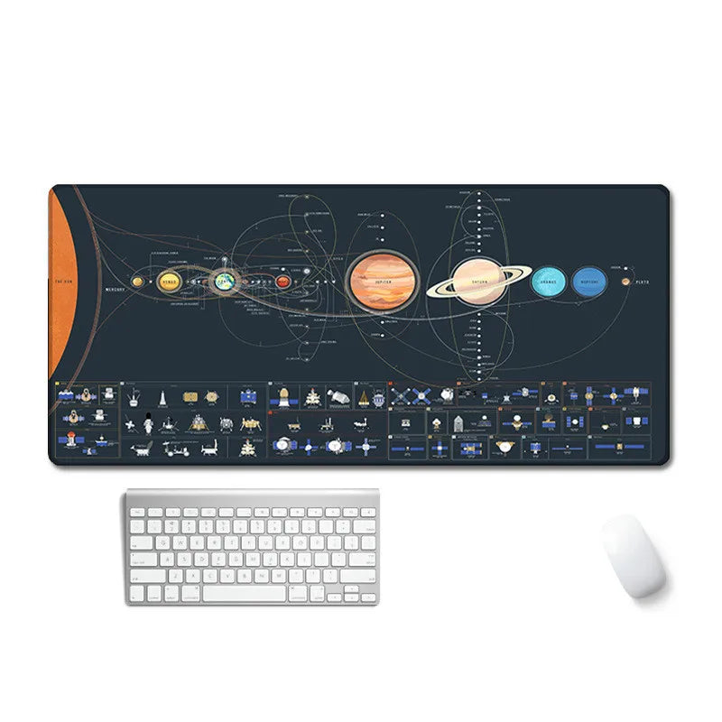 800x300x3mm Large Mouse Pad Universe Starry Sky Family Laptop Gamer Rubber Mouse Mat MousePad