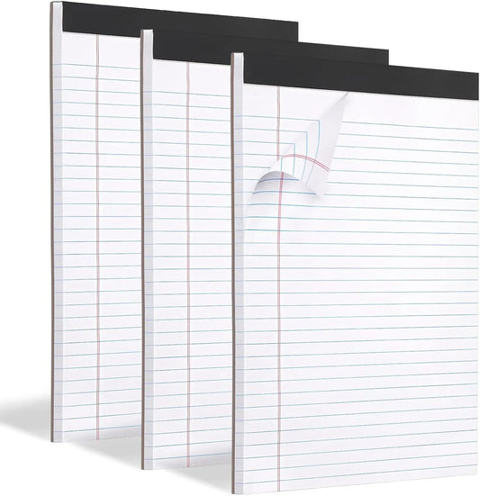 3-Pack Legal Pads, 8.5x11 Inches, Lined Writing Paper