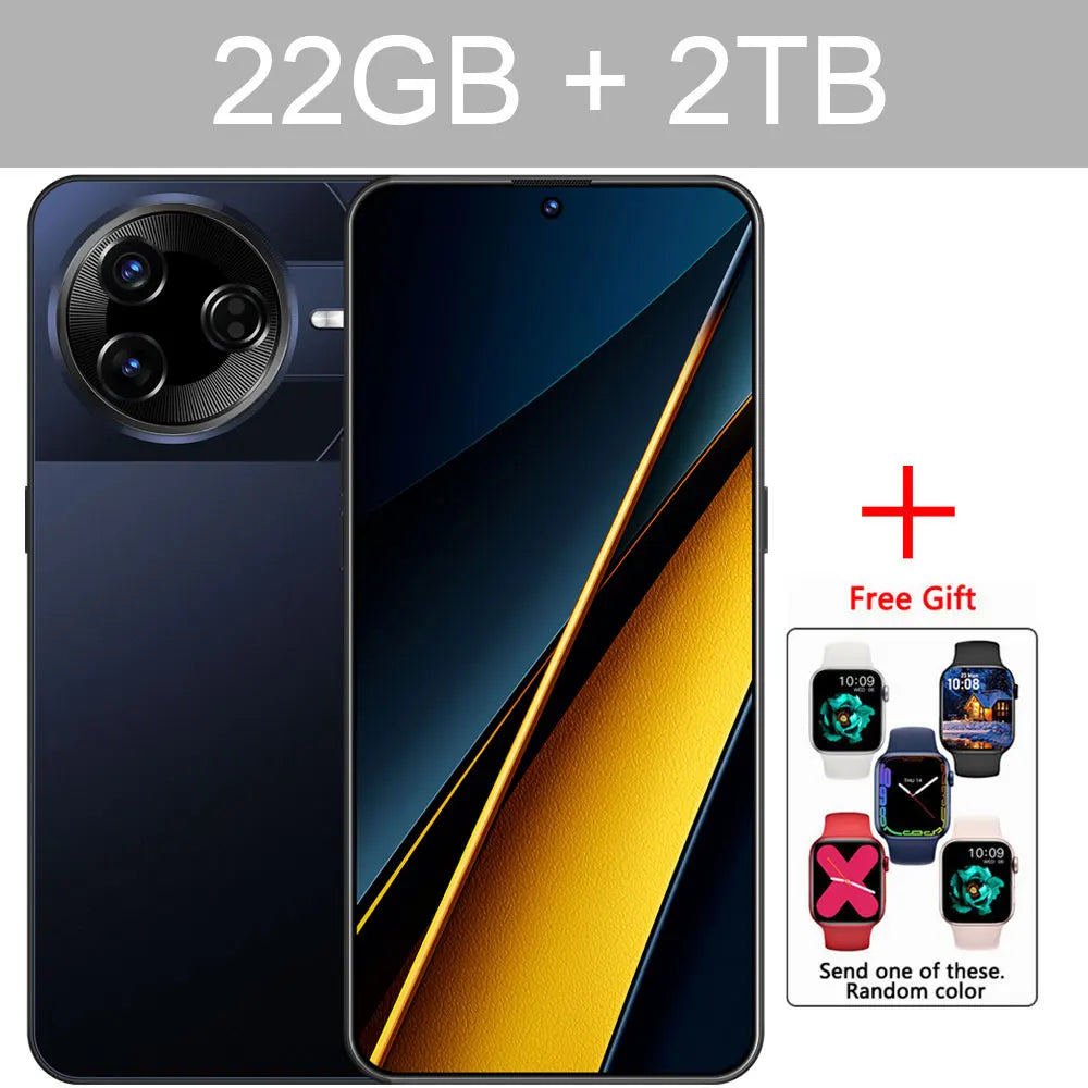 Hot New Original F7 Ultra Smartphone Android 15, 22GB+2TB 7800mAh