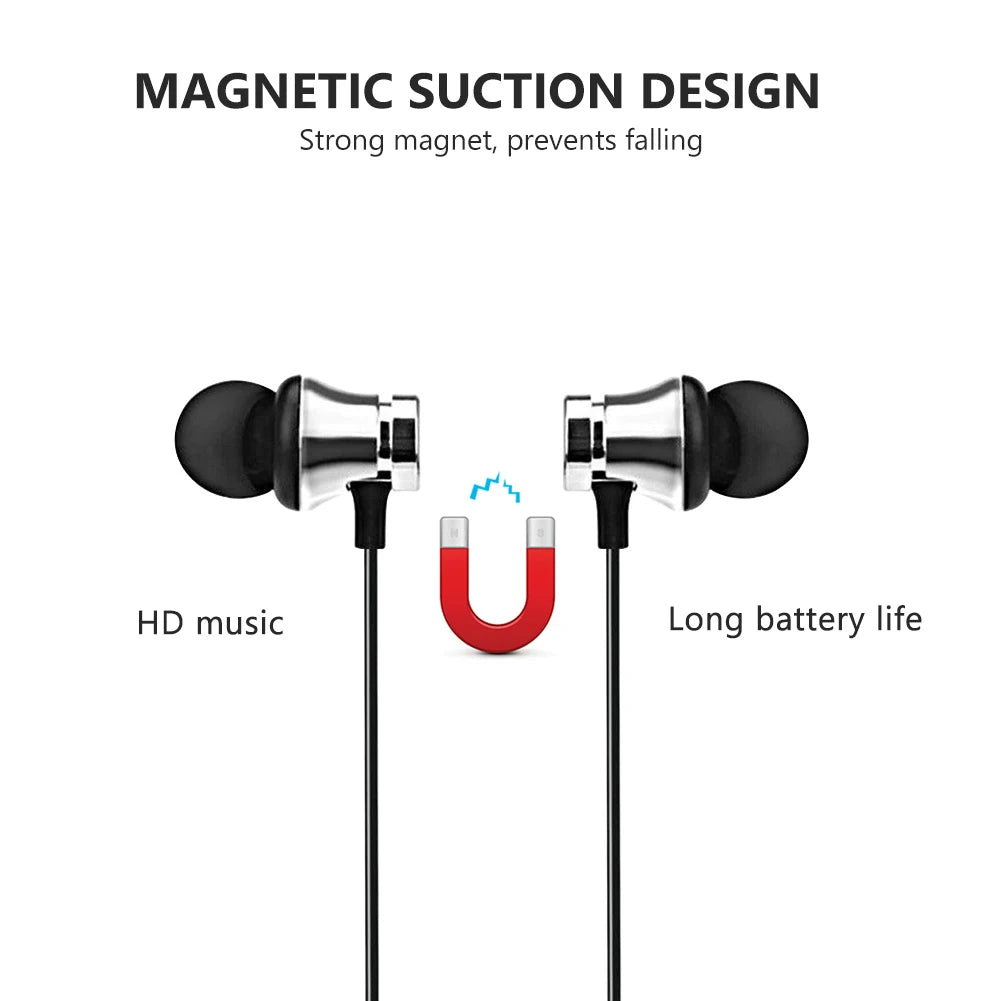 Magnetic Wireless bluetooth-compatible Earphones