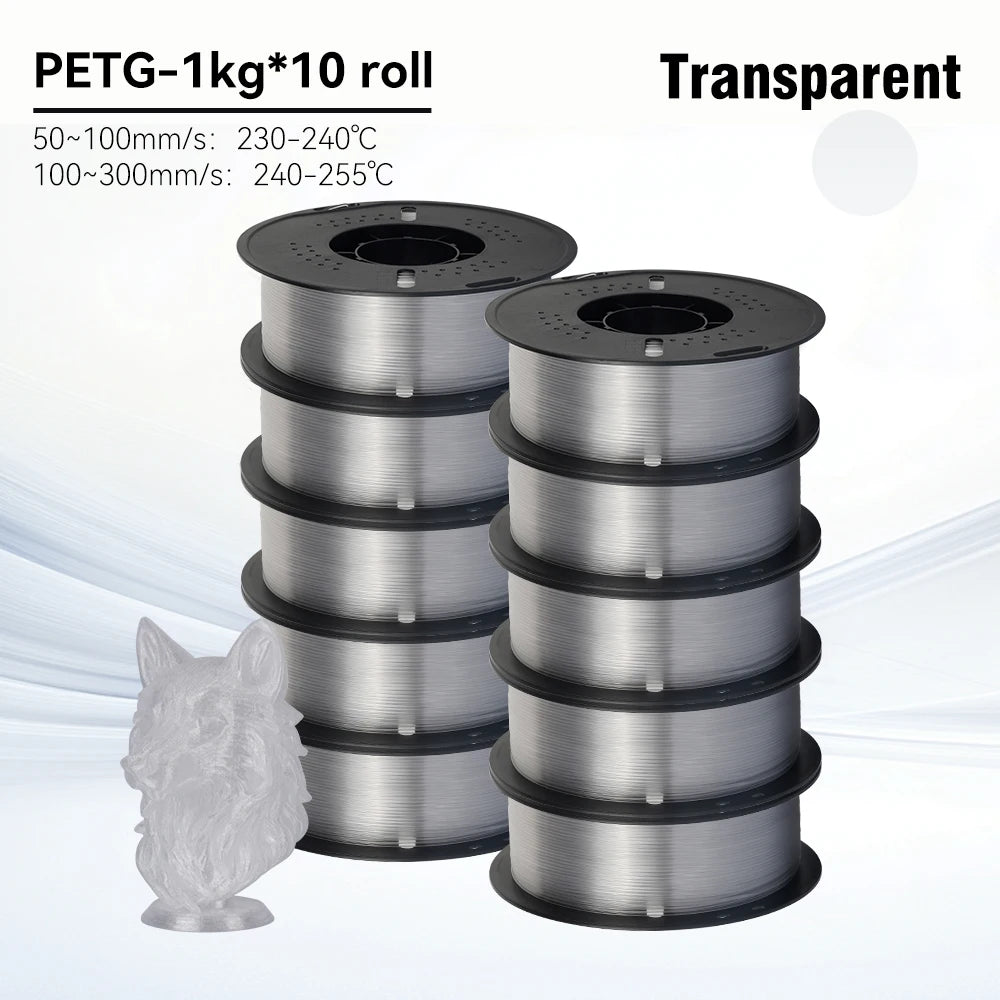 KINGROON 10KG 1.75mm PETG Filament High Quality 3D Printing