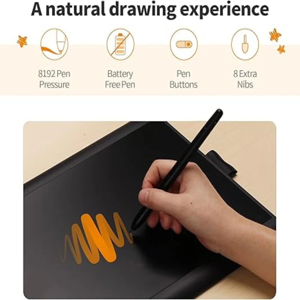 GAOMON M10K Graphic Tablet with 8192 Levels
