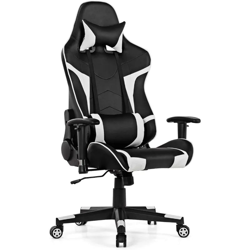 Gaming Desk and Chair Set, Ergonomic E-Sport Gamer Desk & Racing Chair Set