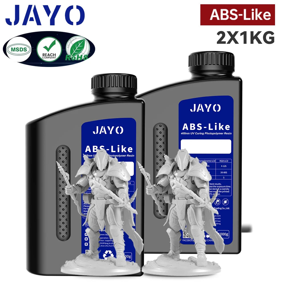 JAYO Standard /ABS-Like/ Water Wash 3D Printer UV Resin 405nm 2 Bottles