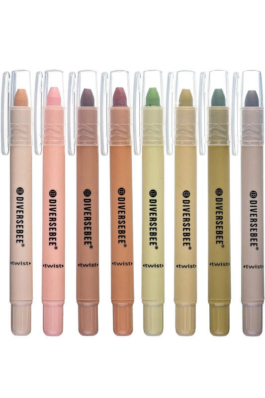 Highlighters and Pens No Bleed, 8 Pack Assorted Gel Colors