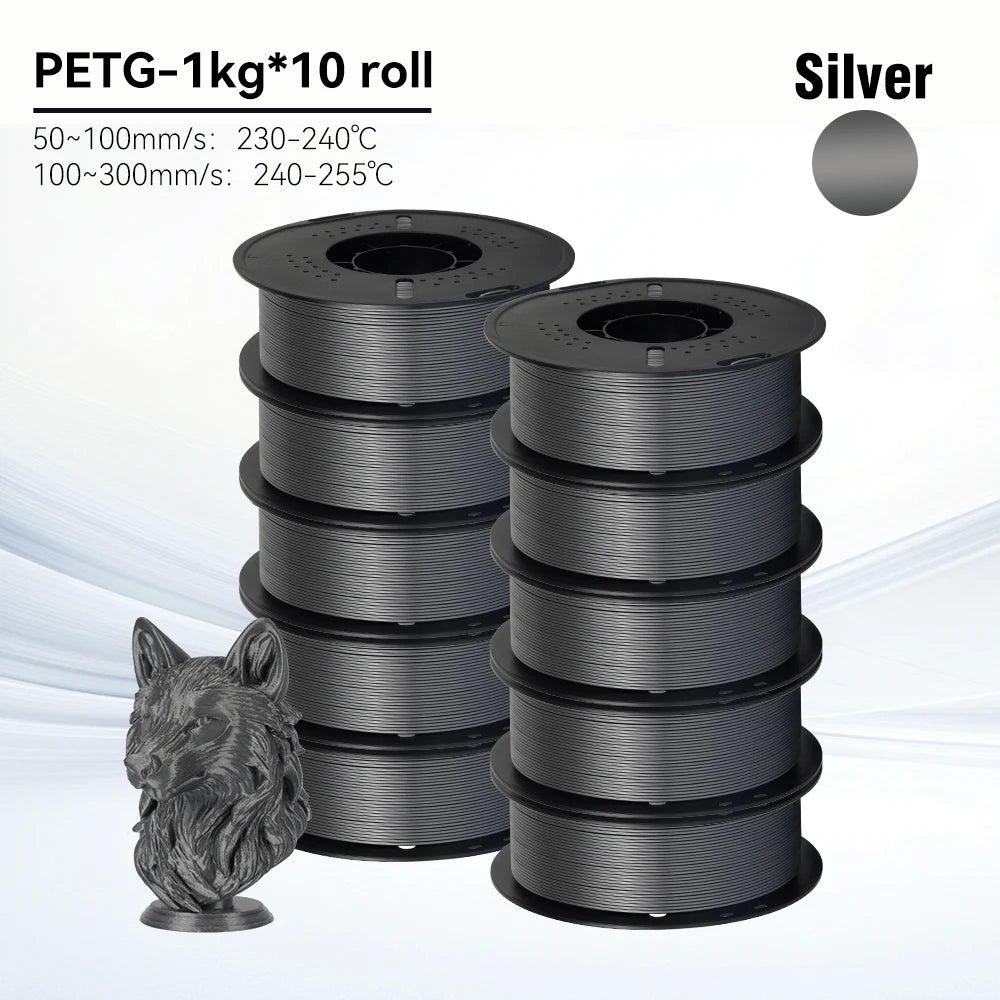 KINGROON 10KG 1.75mm PETG Filament High Quality 3D Printing