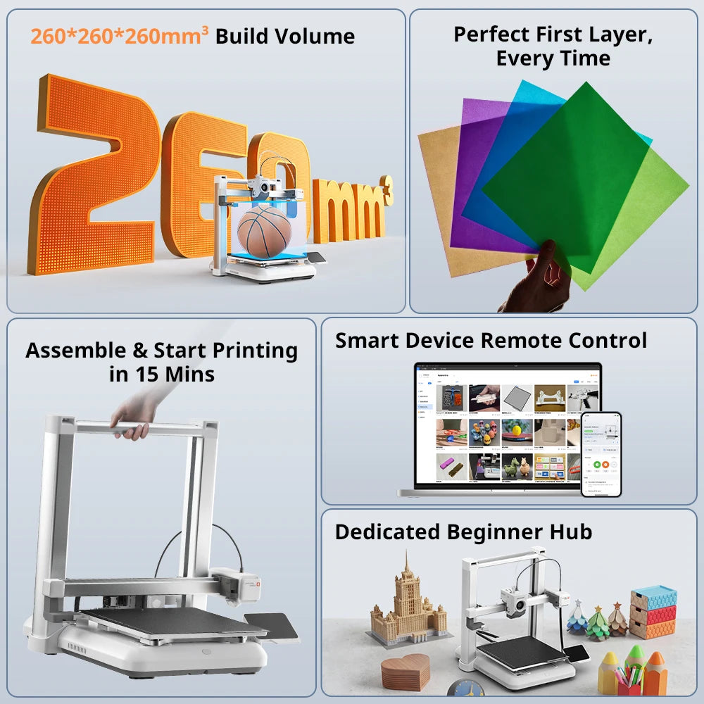 ANYCUBIC Kobra 4/Kobra 4 Combo 600mm/s Fast Printing 3D Printer