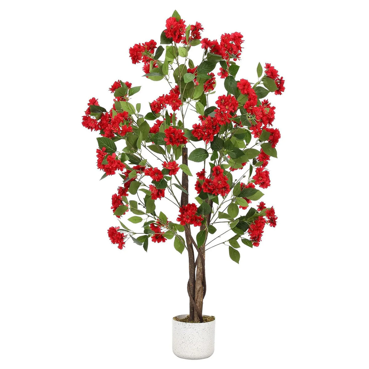Artificial Osmanthus Tree, in Planter with Lifelike Flowers