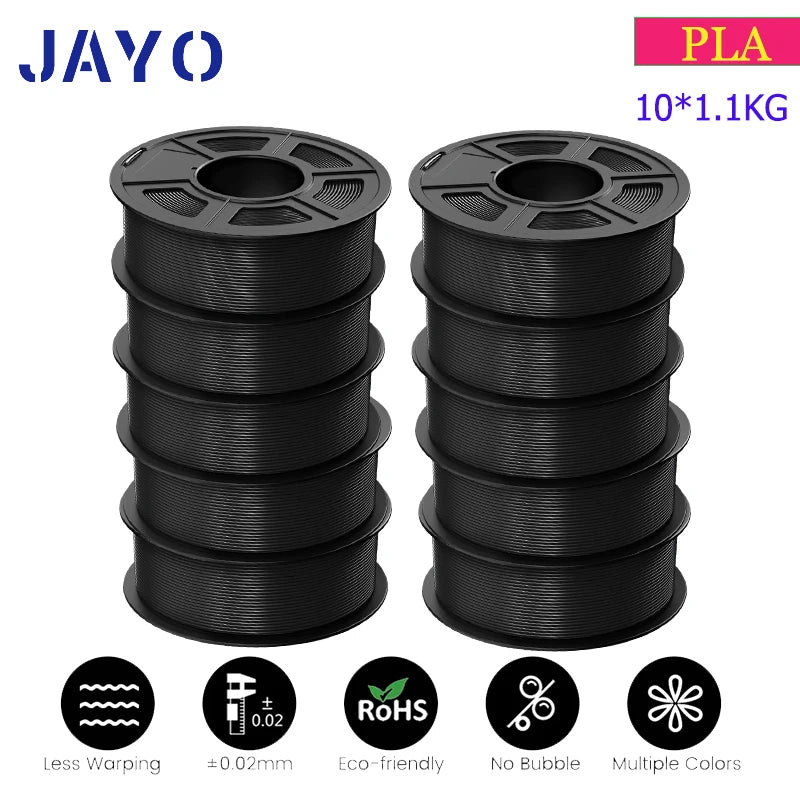 JAYO PETG/PLA PLUS/High Speed Matte PETG/PLA Filament 175mm 10 Rolls