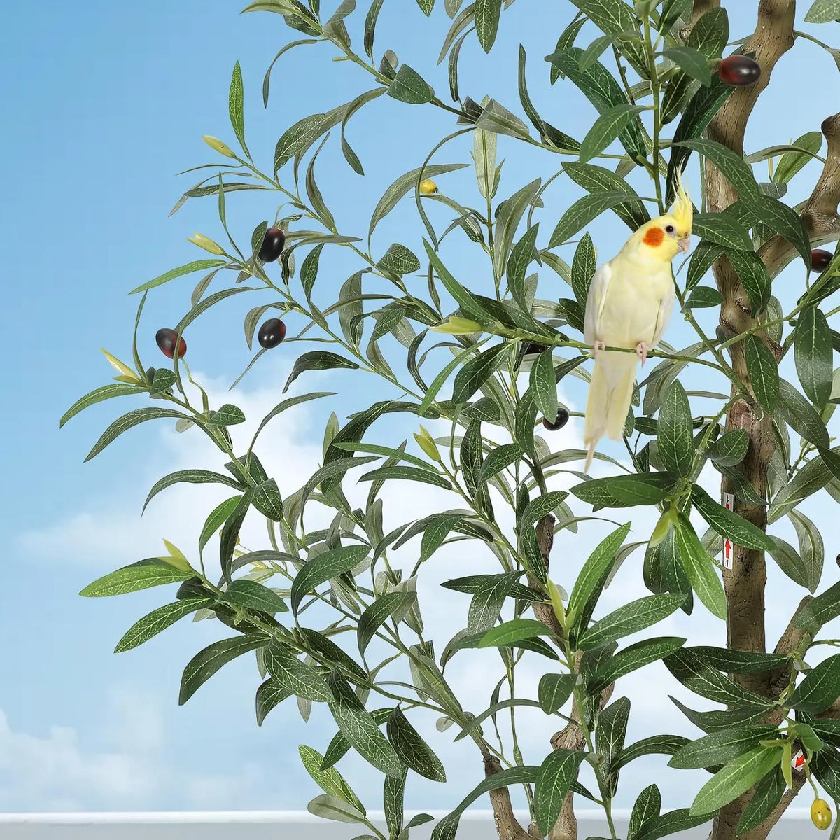 Olive Trees Artificial Indoor, 5-7ft Tall Faux Silk Plant