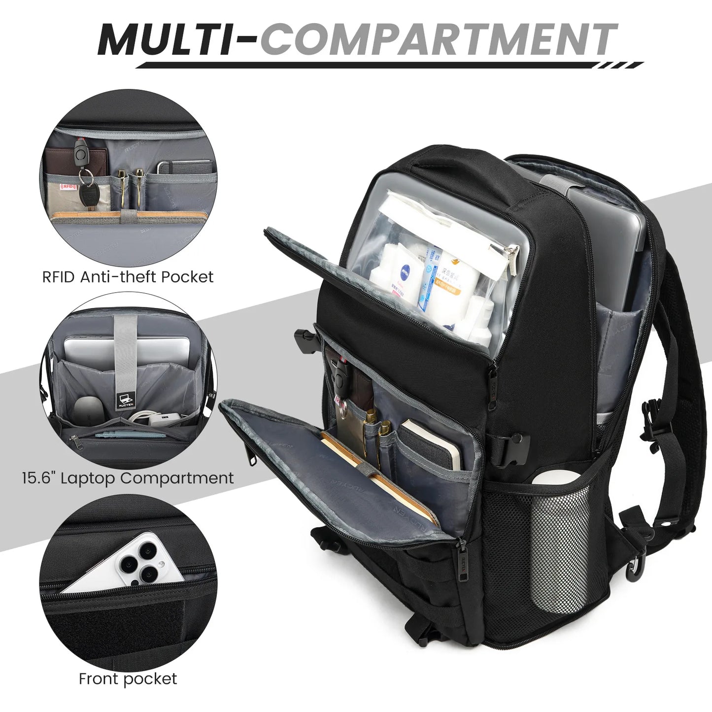 Insulated Backpack Lunch Bag 15.6 Inch Laptop Backpack