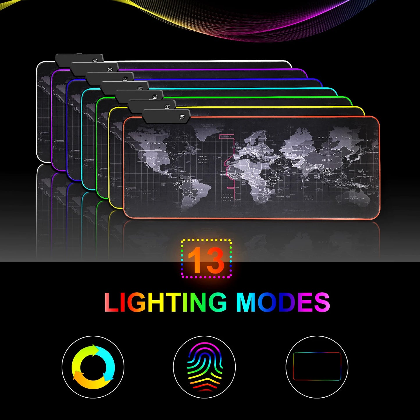 800*300*4mm RGB Mousepad Gaming Mouse Pad