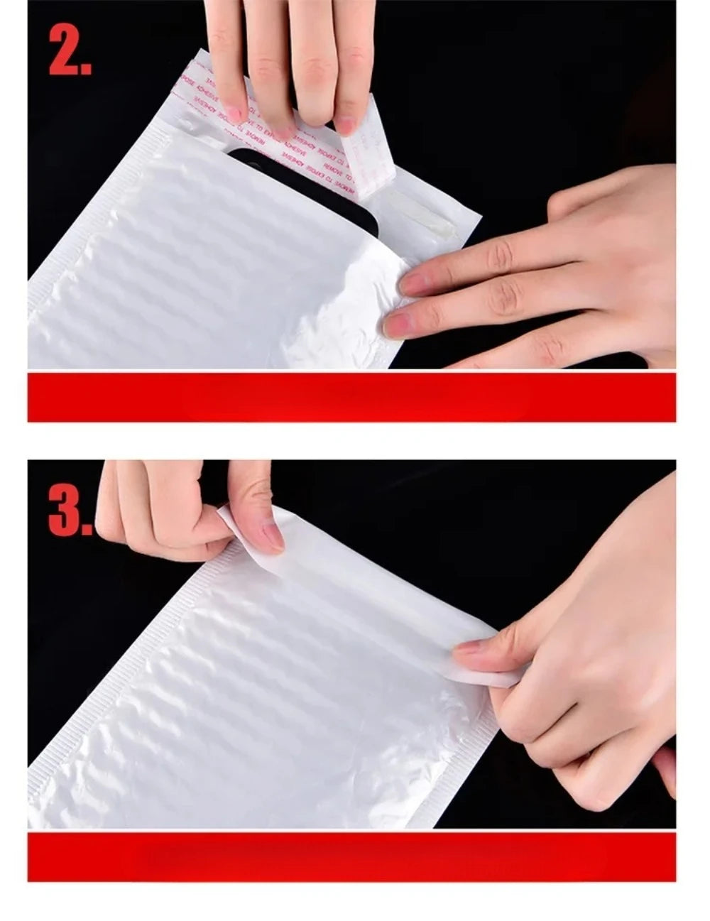50 pcs pearlescent bubble mailers envelopes