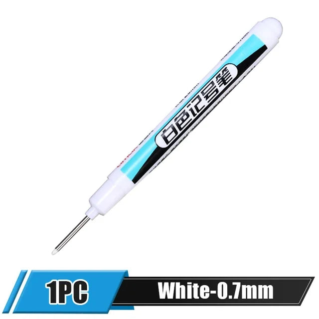 5/1Pcs Oily White Marker Pen Permanent, 0.7mm 1mm 2.5mm