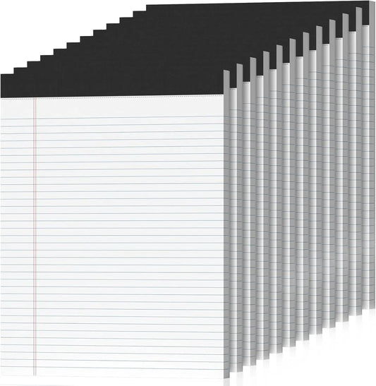12-Pack Legal Pads 8.5x11 College Ruled 600 Sheets