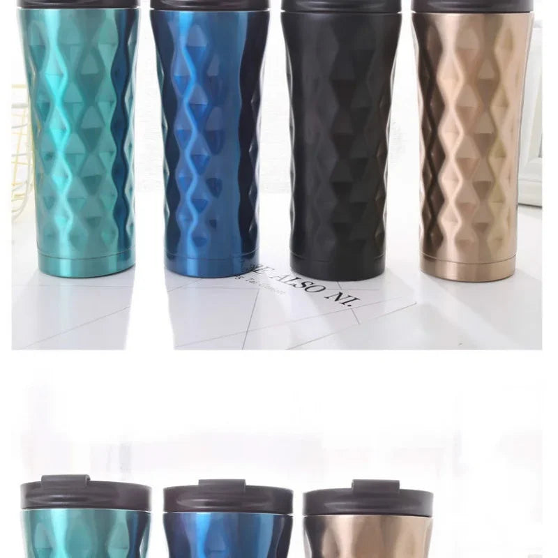 1Pc about 500ml Stainless Steel Thermal Water Bottle Tumbler