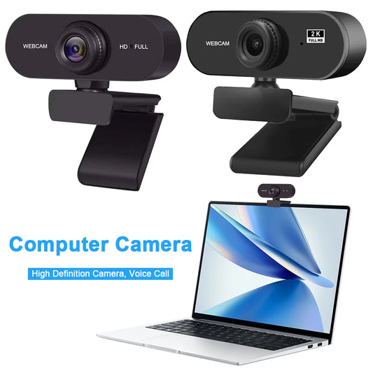 USB HD 1080P/2K Computer Web Camera Plug and Play with Microphone