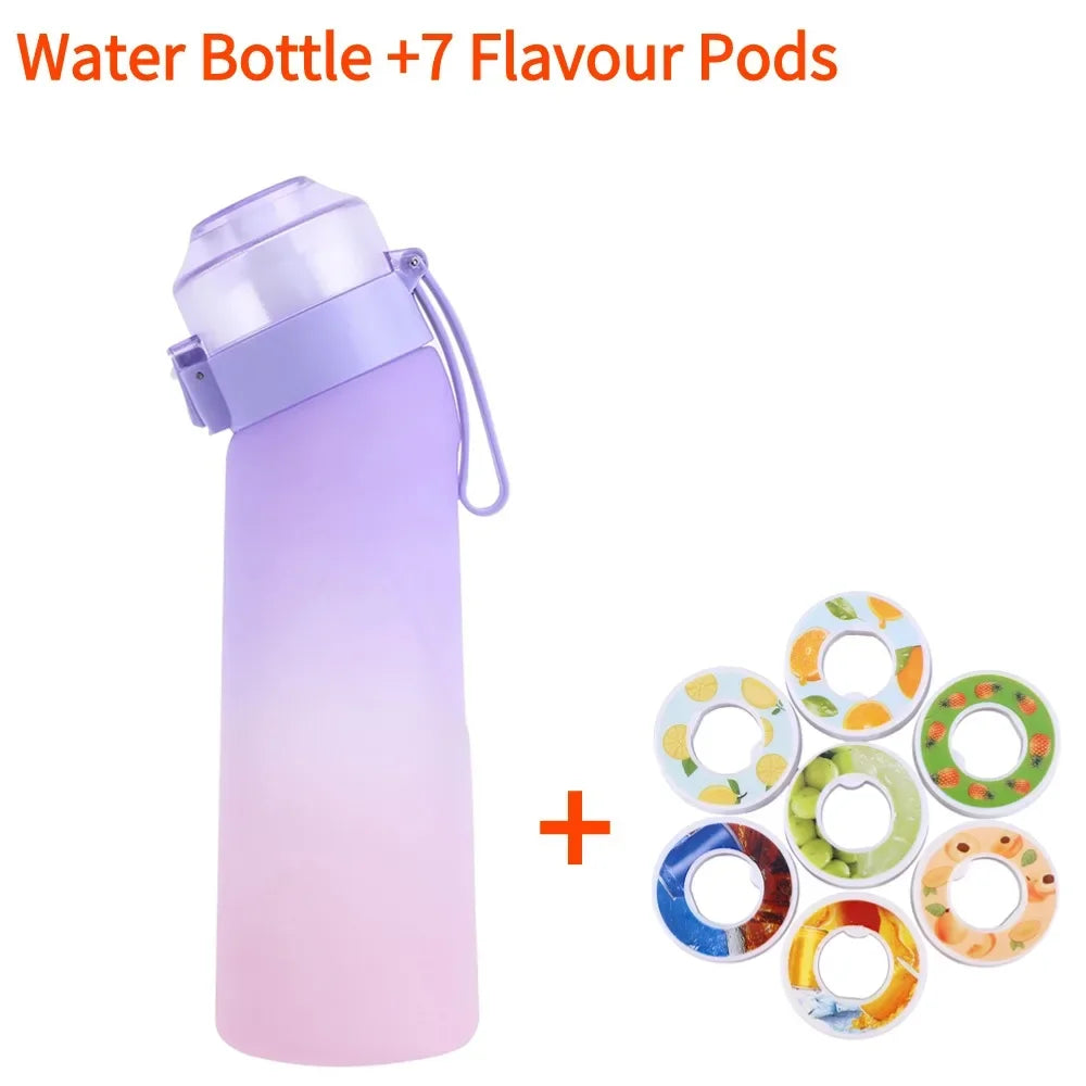 Flavored Water Bottle with 7 Flavour Pods, 650ml