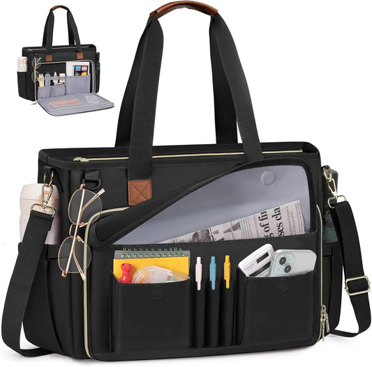 Teacher Tote Bag 15.6 inch Laptop Bag for Women
