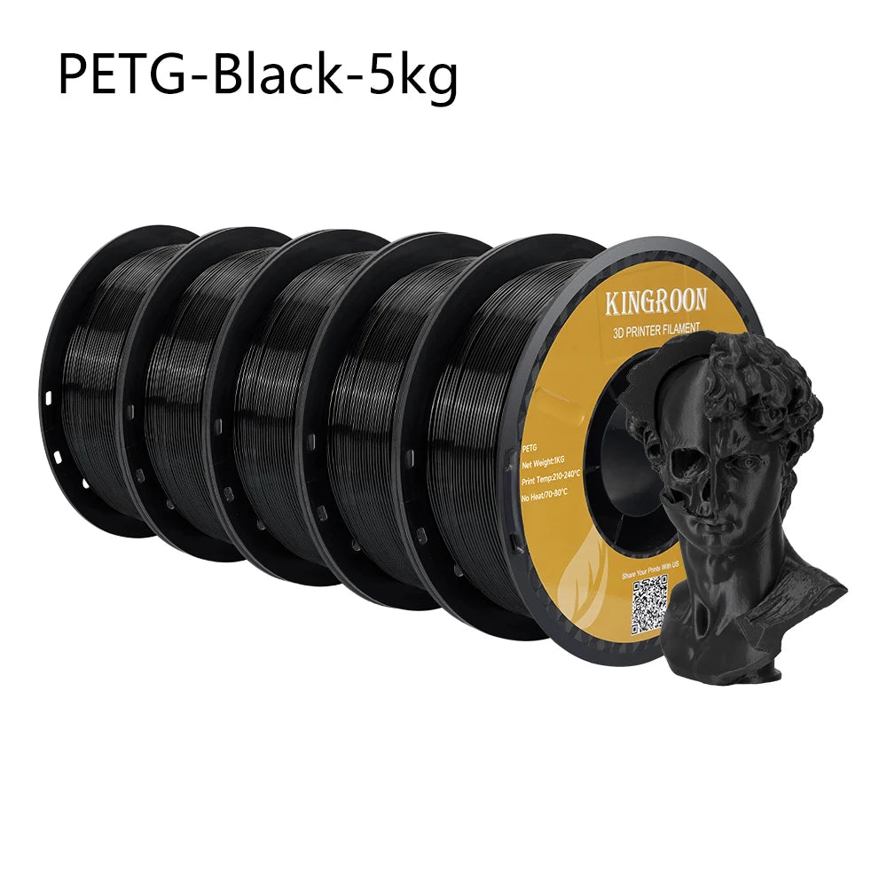 KingRoon 5KG 10KG PLA PETG Filament 1.75mm 3D Printer